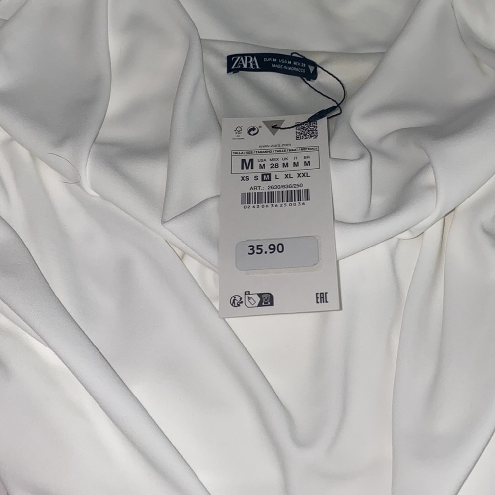 ZARA Draped crop top size M - Picture 8 of 9